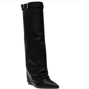Brand New Steve Madden wedge Corenne knee high boot Size 7 NWOB